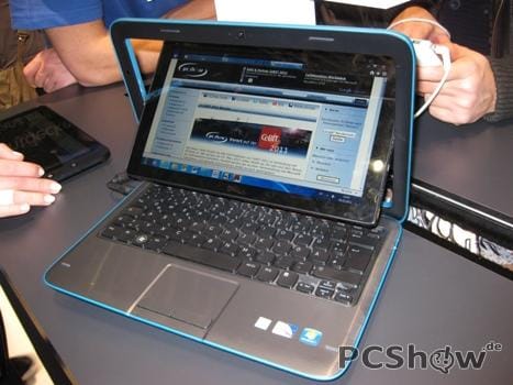 CeBIT 2011: Kombination von Tablet-PC und Netbook von Dell