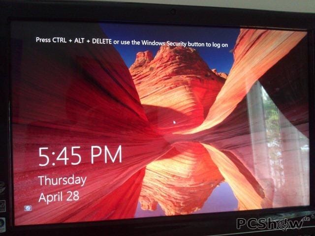 Der Sperrbildschirm von Windows 8 kann verändert werden