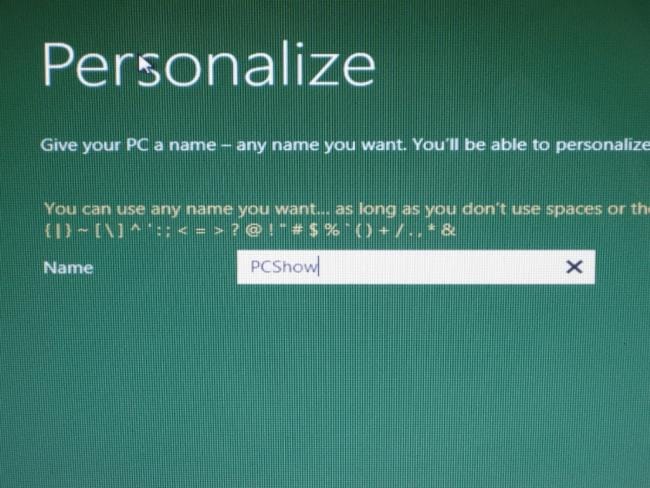 Windows 8 DP: Personalisieren