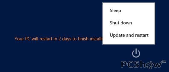 Updatehinweis nach dem ersten Tag