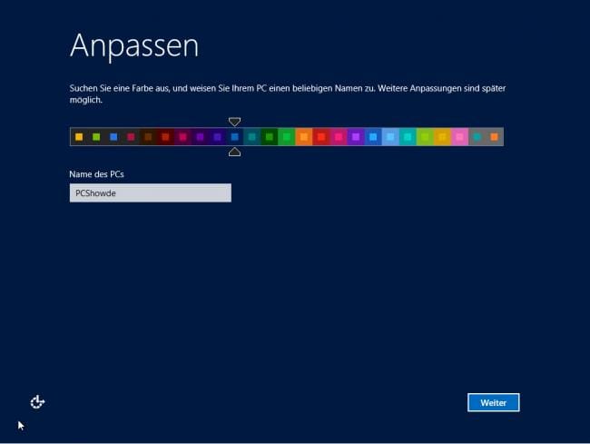 Windows 8 RP Installation: Anpassen