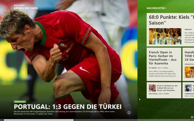 Windows 8 RP: Bing Sport