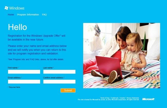 Windows 8 Upgrade Offer für Windows 7 Kunden