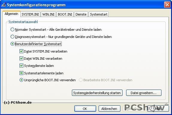 Systemsteuerung