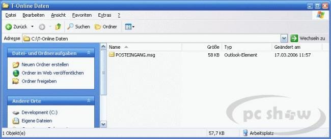 MSG-Datei im Windows Explorer