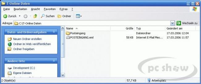 EML-Datei im Windows Explorer
