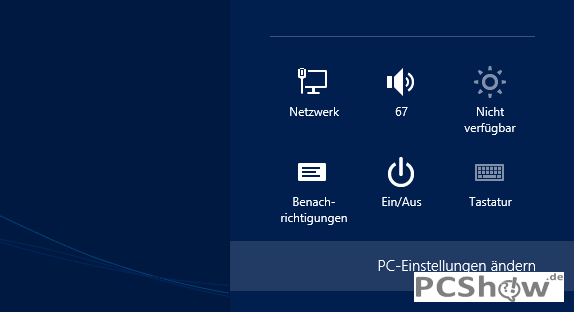 Windows 8 PC-Einstellungen ändern