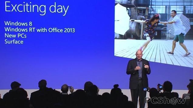 Steve Ballmer stellt Windows 8, Windows RT und das Surface vor