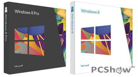 Windows 8 Verpackung