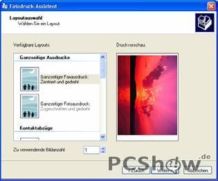 Fotodruck-Assistent