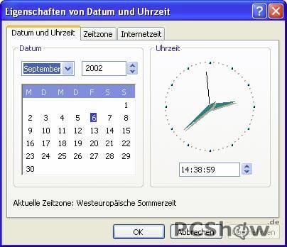 Eigenschaften von Datum und Uhrzeit