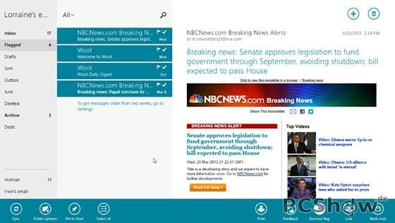 Windows 8 Mail App Update