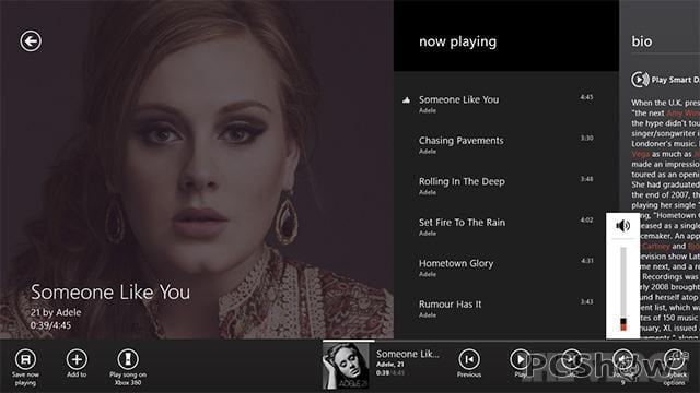 Windows 8 Xbox Musik App