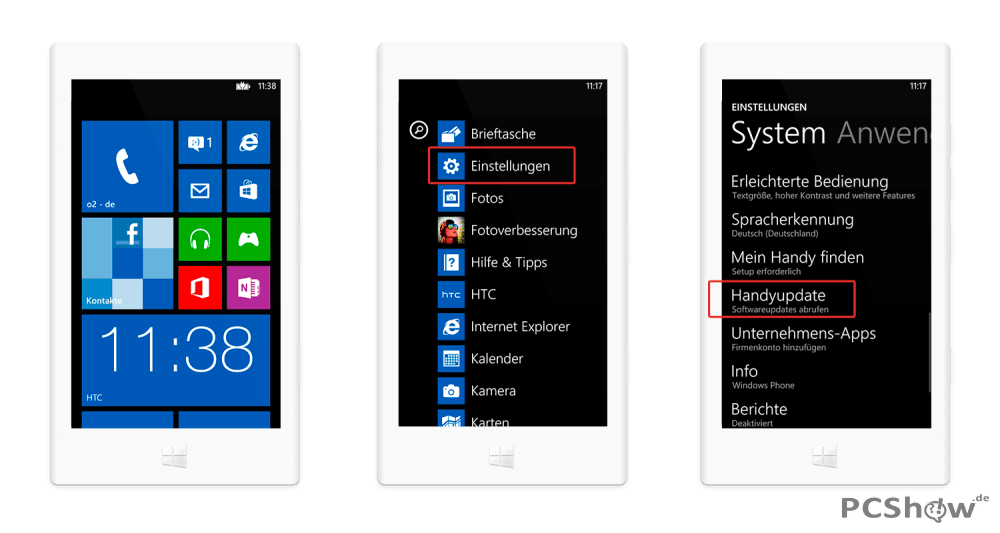 Windows Phone Update installieren