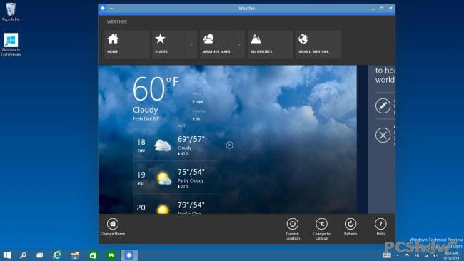 Apps lassen sich in Windows 10 nun in Fenstern öffnen