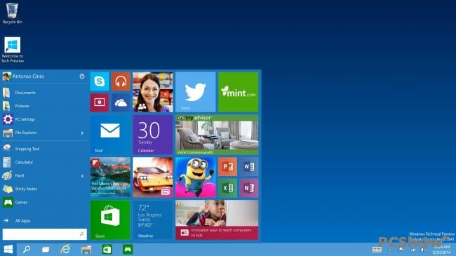 Windows 10 mit neuem StartmenÃƒÆ’Ã†â€™Ãƒâ€&nbsp;Ã¢â‚¬â„¢ÃƒÆ’Ã¢â‚¬Å¡Ãƒâ€šÃ‚Â¼