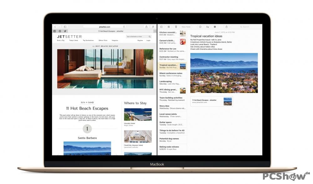 Mac OS X El Capitan: Split View