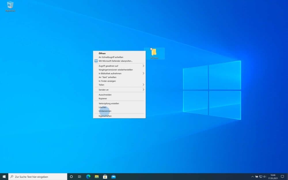 Neuen Ordner erstellen Windows 10