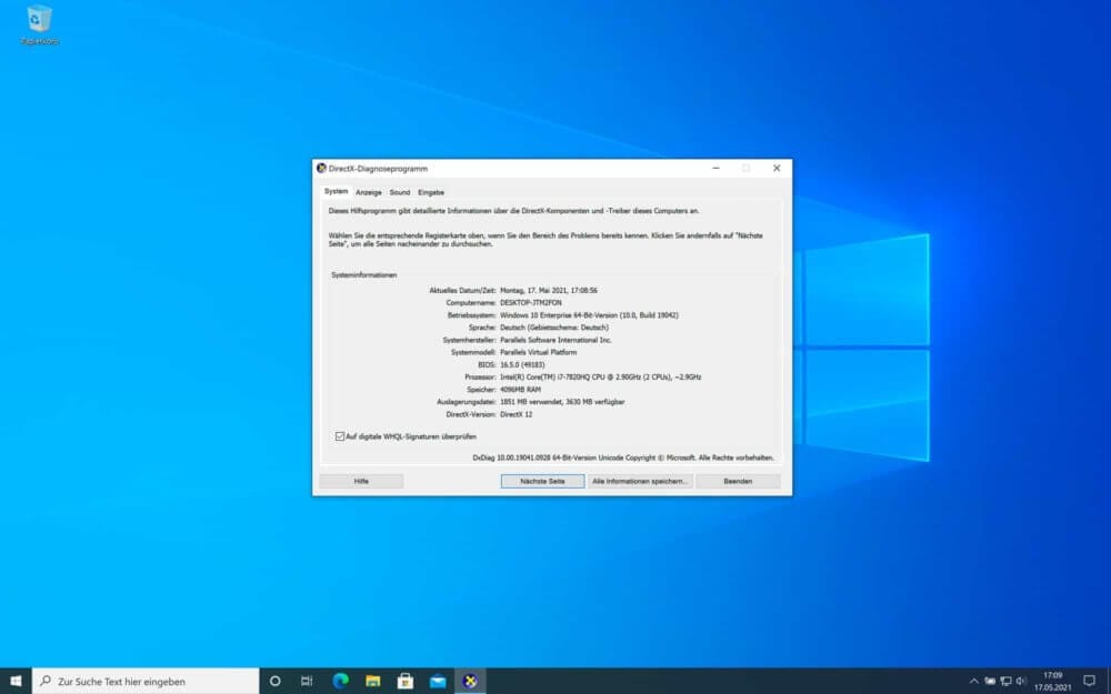 Grafikkarte Windows 10