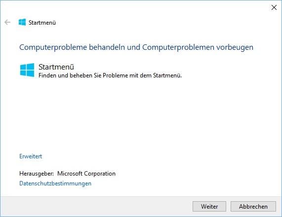 Windows 10 Startmenü Tool
