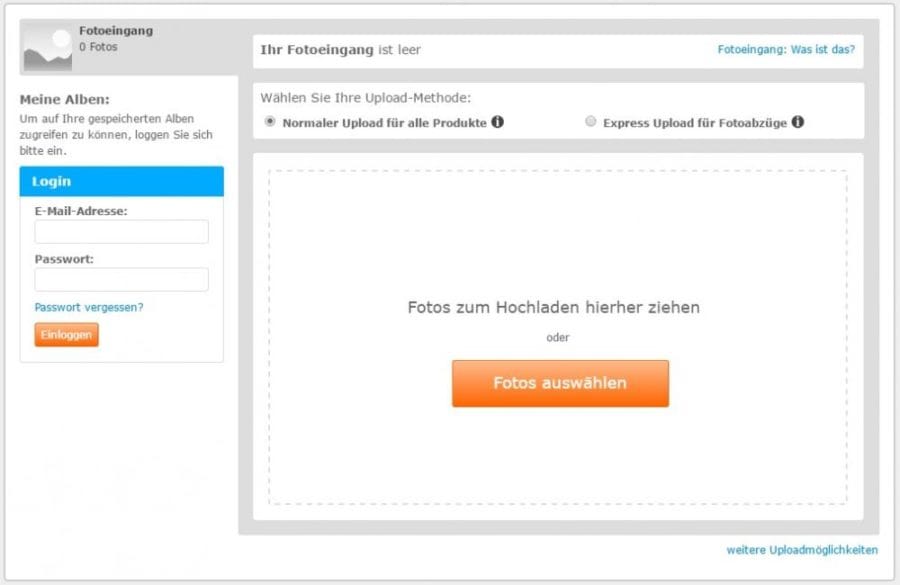 Online-Fotobestellung bei Pixum