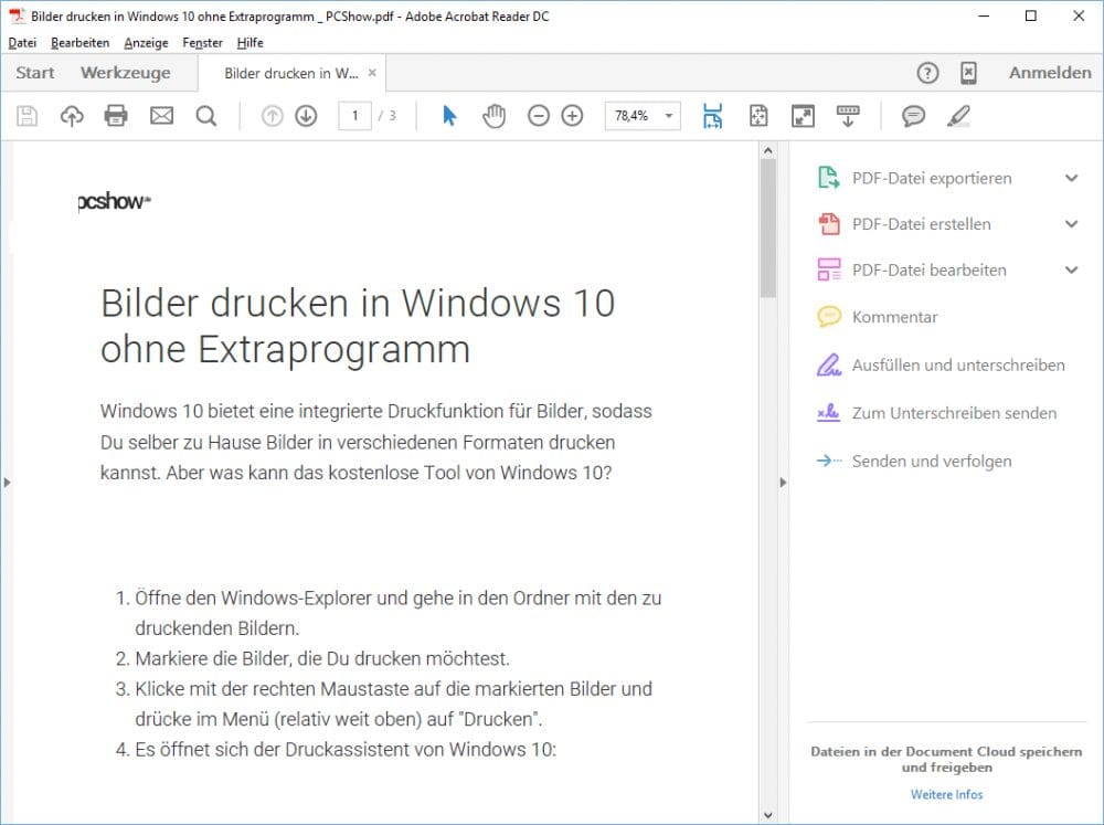 Adobe Acrobat Reader DC