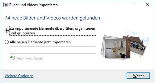 Videos und Bilder von Kamera auf PC übertragen