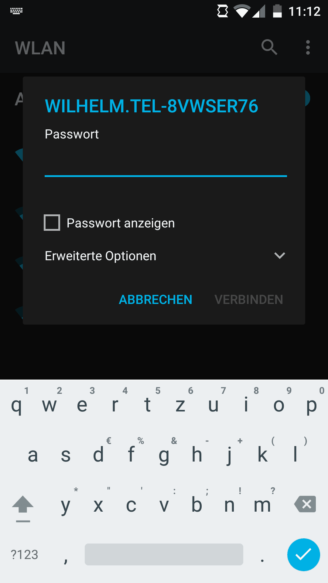 WLAN-Verbindung in Android 6 herstellen