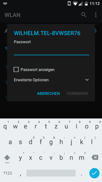 WLAN-Verbindung in Android 6 herstellen