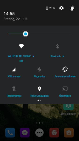 Schnellzugriff in Android 6