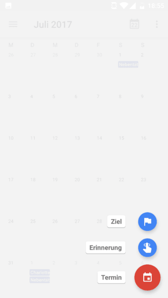 Neuen Termin erstellen in Android 6