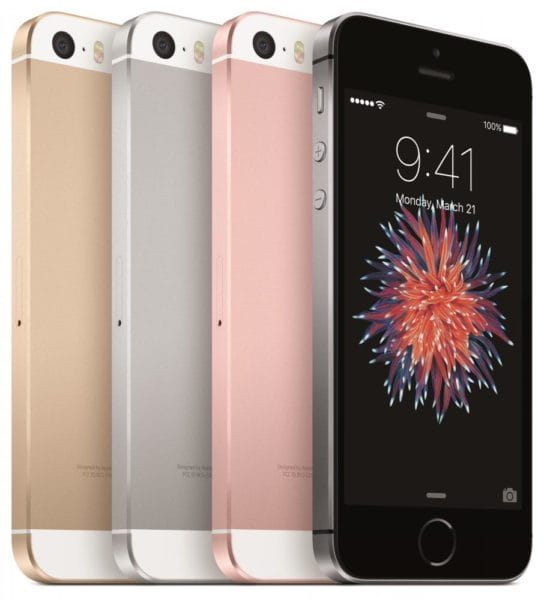iPhone SE in verschiedenen Farben