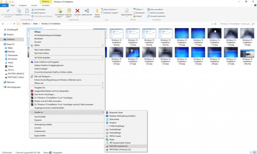 CD brennen mit Windows 10