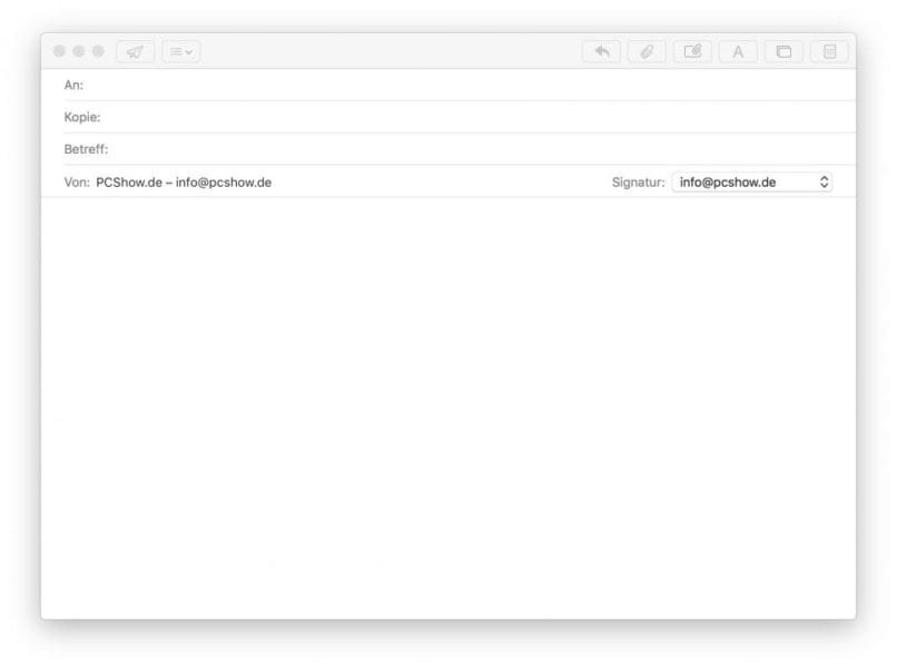 E-Mail schreiben mit Apple Mail App