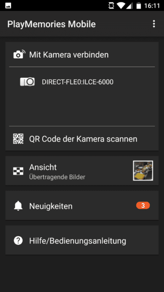 Kamera-Verbindung in Android herstellen