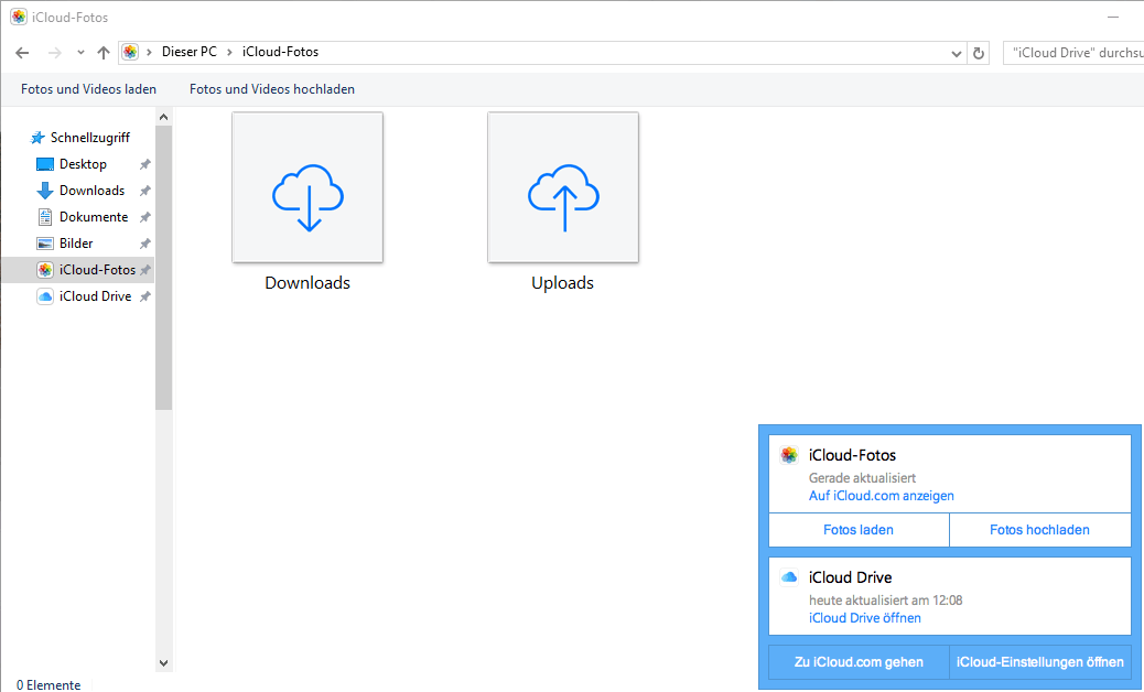 iCloud für Windows 10