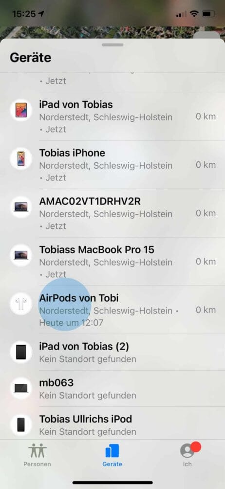 AirPods in Wo ist auswählen