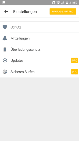 Avira Antivirus Security Einstellungen