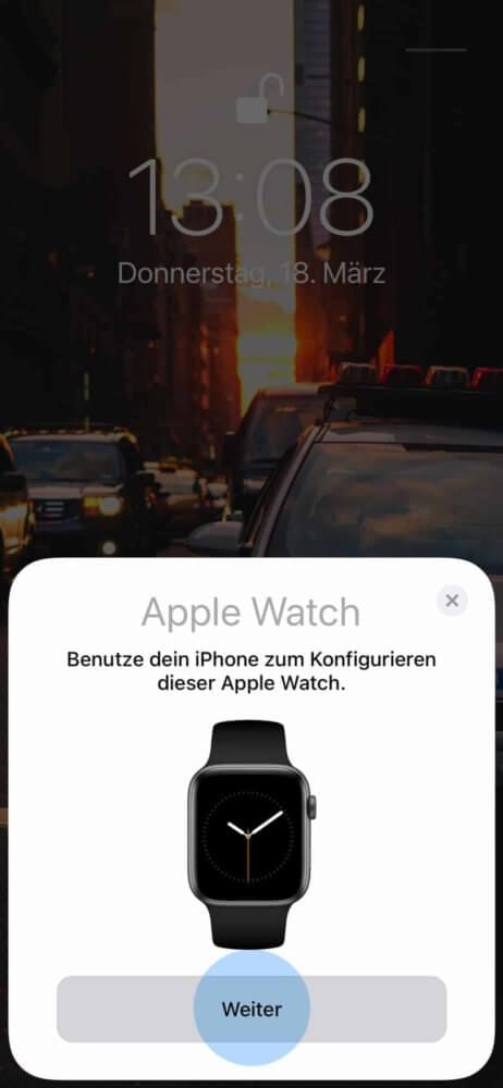 Apple Watch koppeln starten