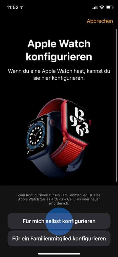 Apple Watch koppeln starten