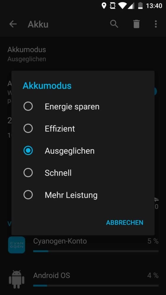 Android Akku plötzlich schnell leer - Energiesparmodus einstellen