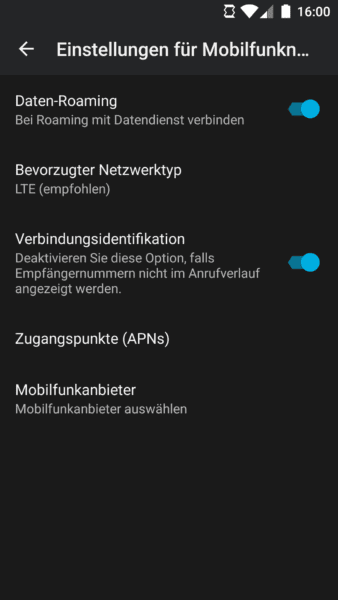 Roamingkosten im Ausland sparen bei Android