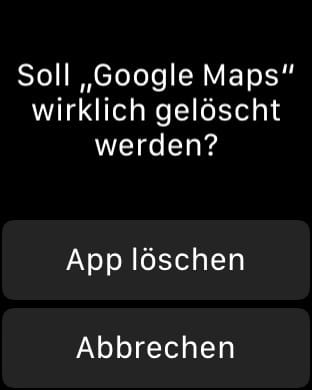 Apple Watch Apps Löschen