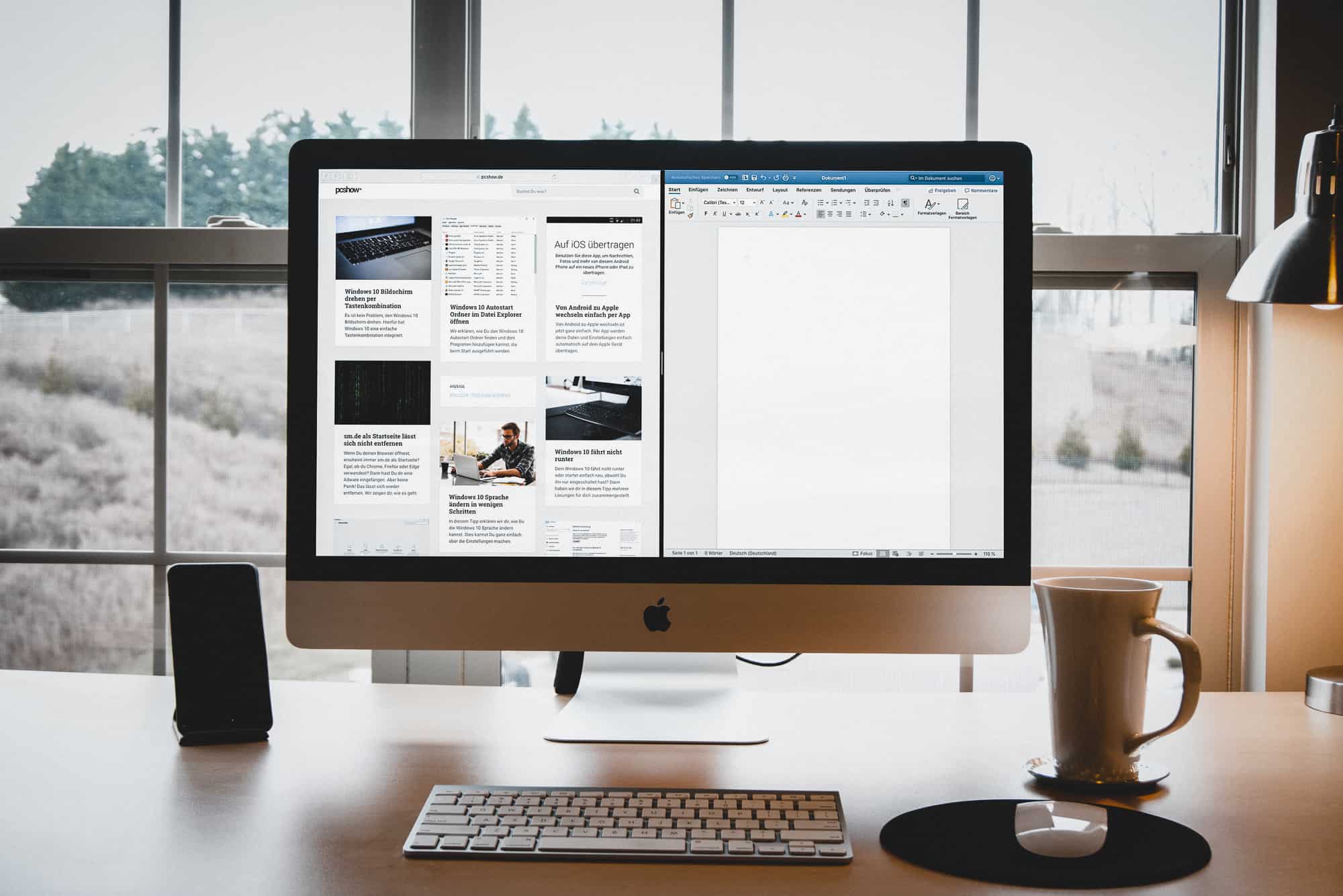 Mac Fenster anordnen mit Split View