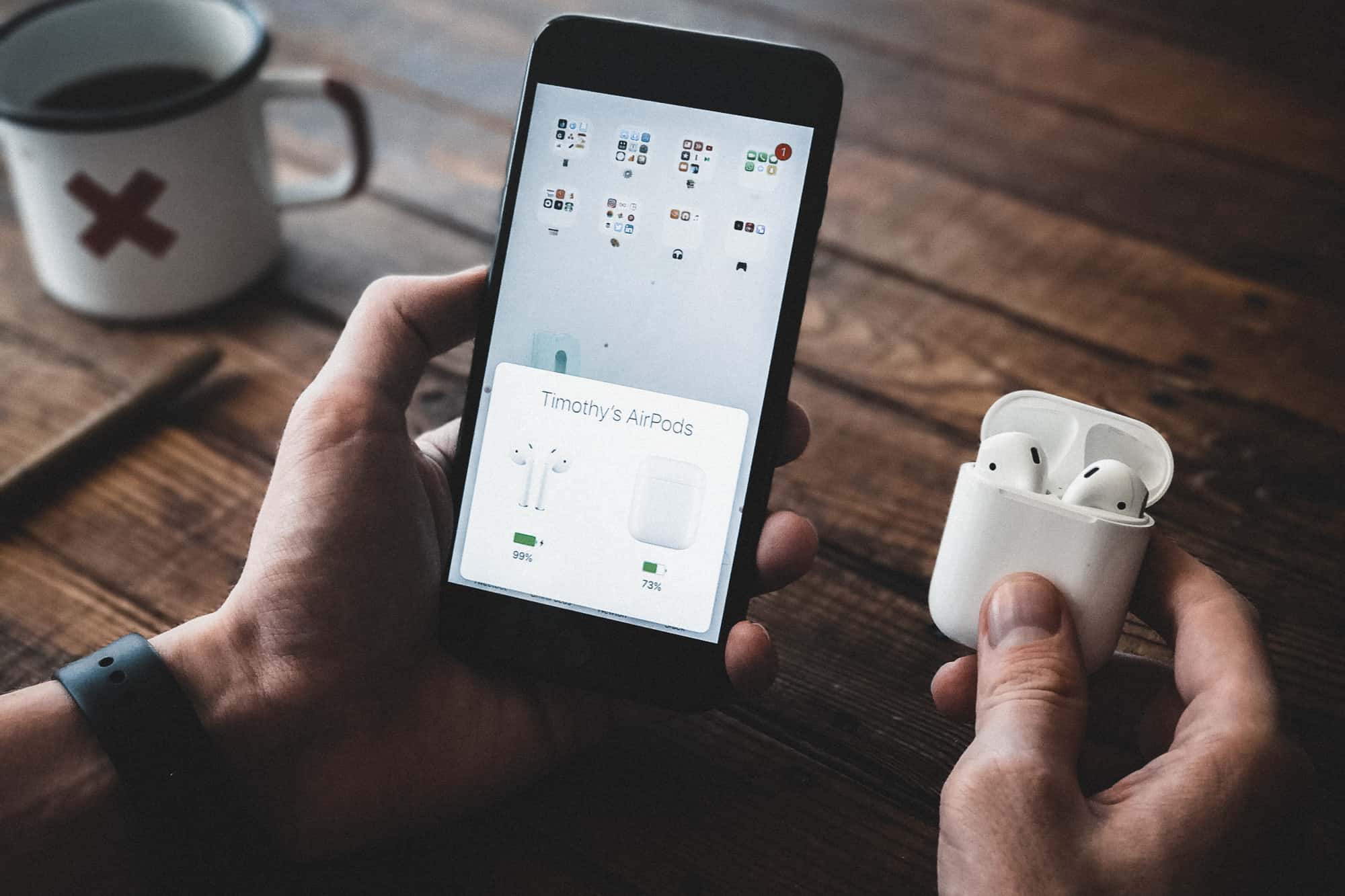 AirPods Akkulaufzeit anschauen