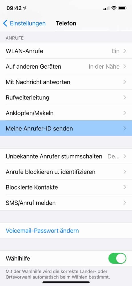 Dauerhaft vom iPhone anonym anrufen