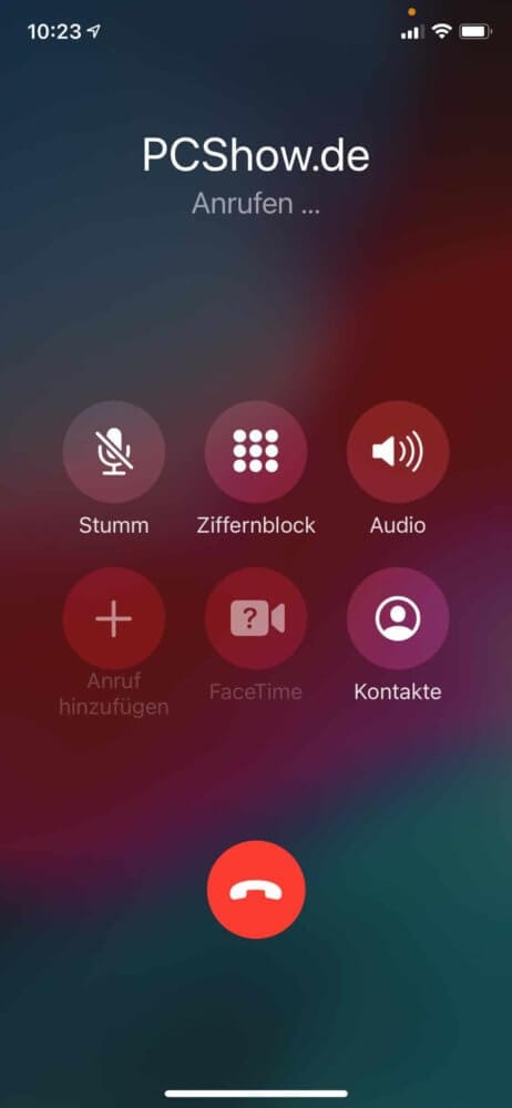 Kontakte vom iPhone anonym anrufen