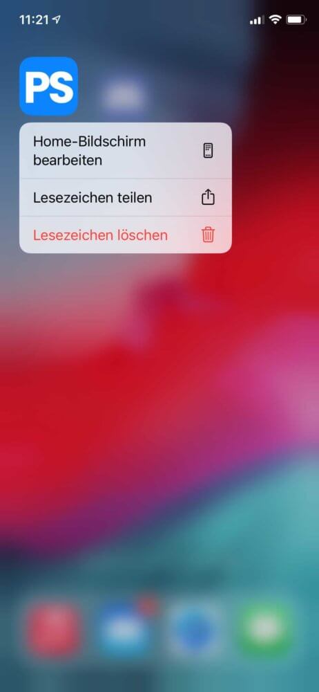 iPhone Apps anordnen