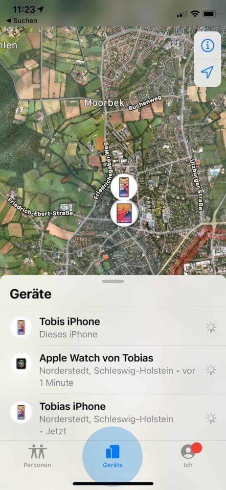 MacBook orten mit Wo ist App