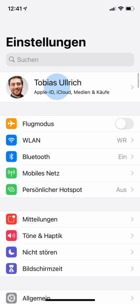 Von iCloud abmelden um iPhone für Verkauf vorbereiten